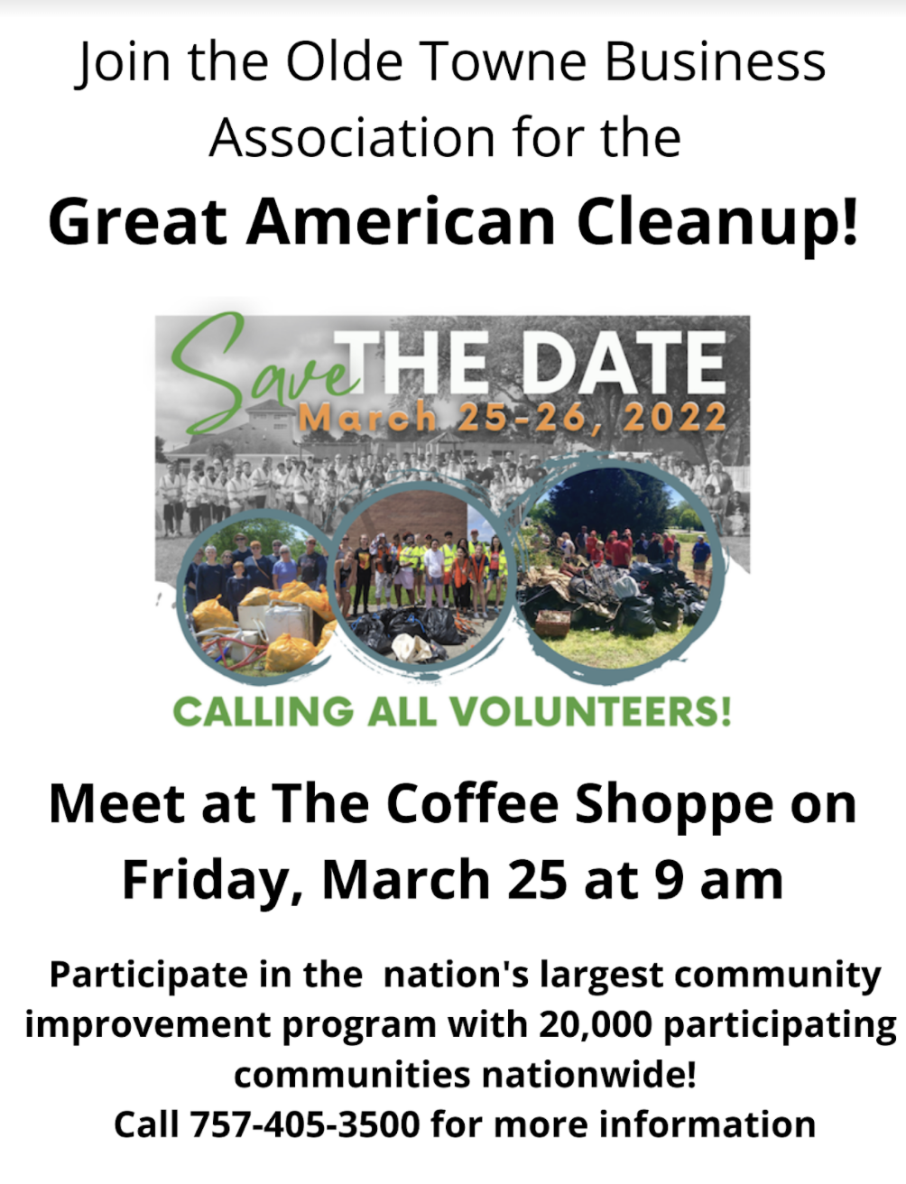 Great American CleanUp! Olde Towne Portsmouth, VA